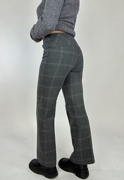Vintage Late 90s early 00s Wool Checkered Pants