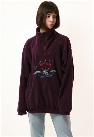 90S VINTAGE BEACH&SNOW POLARTEC 1/4 ZIP FLEECE JUMPER 15780