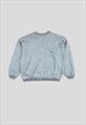 SCHOTT SWEATSHIRT VINTAGE 90S GREY WITH SCREEN PRINTED 