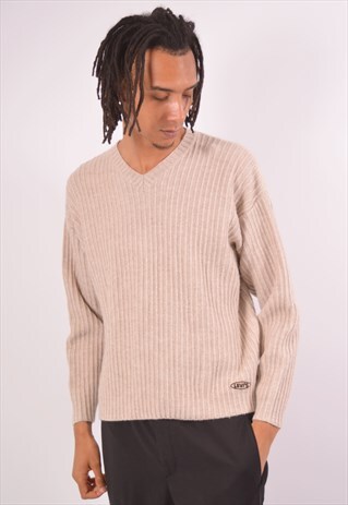 VINTAGE LEVI'S JUMPER SWEATER BEIGE