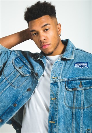 VINTAGE 80S ORIGINAL LEE BASIC DENIM JACKET/ S7058