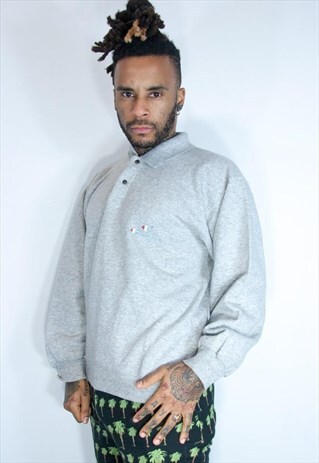 VINTAGE CHAMPION BUTTON SWEATER