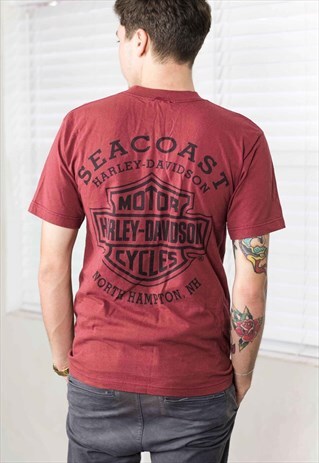 VINTAGE HARLEY-DAVIDSON T-SHIRT LOGO 90S X 7.5
