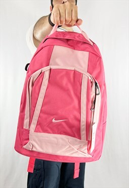Deadstock Vintage Nike Swoosh Backpack in Pink