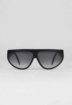 YSL Vintage Sunglasses Shield 90s Yves Saint Laurent Black