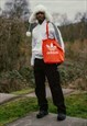 REWORKED ORANGE/ RED ADIDAS TOTE BAG