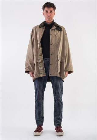 VINTAGE BURBERRYS HUNTING COAT 90S BEIGE