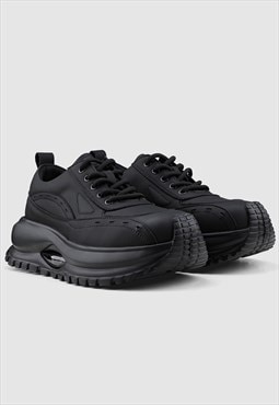 Platform sneakers tractor sole grunge trainers raver shoes