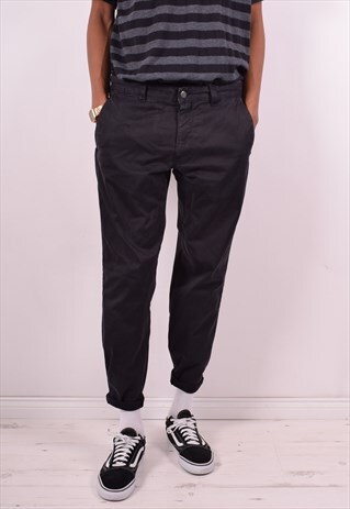 BURBERRY MENS VINTAGE JEANS W36 L30 BLACK 90S