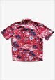 VINTAGE Y2K MEN'S CLUB ROOM PALM TREE PRINT SHIRT