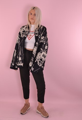 LIGHTWEIGHT OVERSIZED PATTERN JACKET GFJ143