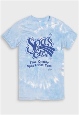 Blue spa tie-dye t-shirt