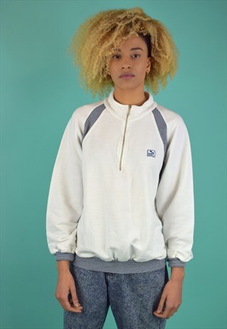 VINTAGE 90'S PUMA 1/3 ZIP SWEATSHIRT