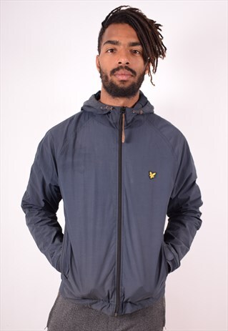 LYLE & SCOTT MENS VINTAGE JACKET MEDIUM BLACK 90S