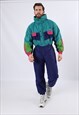 Vintage 90's GIGRIZZI Full Ski Suit Short Length M 38" (74O)