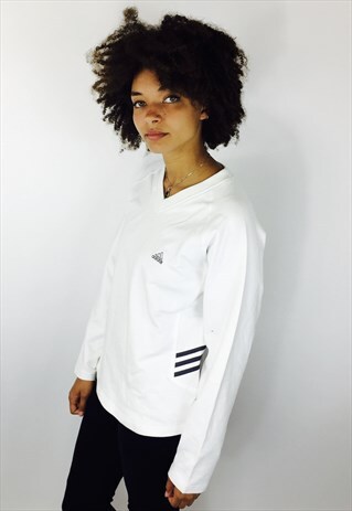 ADIDAS WHITE SWEATSHIRT