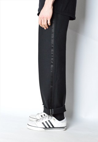 VINTAGE 90S BLACK MINIMALIST PANTS