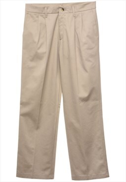 Vintage Beige Classic Trousers - W32 L30