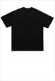 RETRO T-SHIRT VINTAGE POSTER PRINT TEE GUNS ROSES TOP BLACK