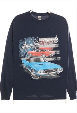 Vinted Gildan 90's Racing Long Sleeve Crewneck T Shirt Mediu