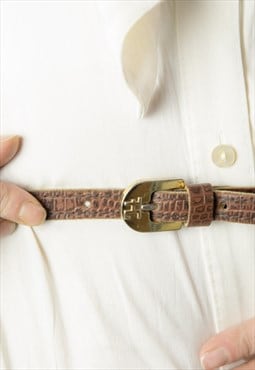 Vintage 80's Brown Belt