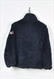 VINTAGE TOMMY HILFIGER FLEECE JACKET BLOCK COLOUR PATTERN L