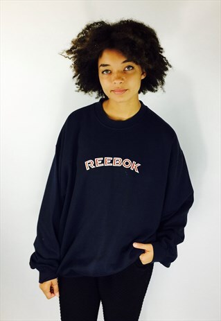REEBOK OVERSIZED EMBROIDERED SWEATSHIRT