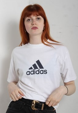 Vintage Adidas Big Logo T-Shirt White