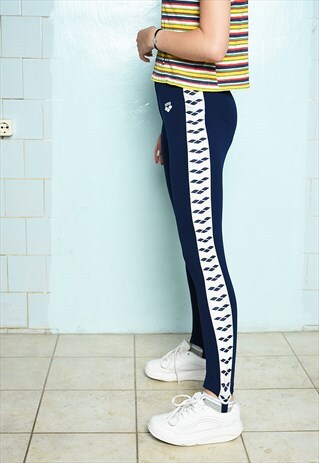 VINTAGE 80S ARENA SPORTS LYCRA LEGGINGS PANTS WOMENS