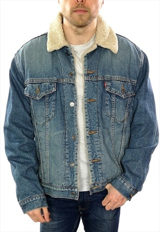 levi's sherpa lined jean jacket