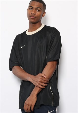 VINTAGE NIKE LOGO SPORTS T-SHIRT BLACK