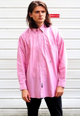 VINTAGE TOMMY HILFIGER-OXFORD PINK SHIRT