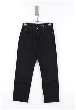 Lee Regular Fit High Waist Jeans in Black Denim - W32 - L34