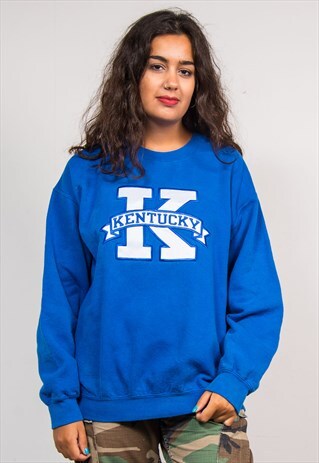 VINTAGE 90'S BLUE KENTUCKY COLLEGE USA SWEATSHIRT