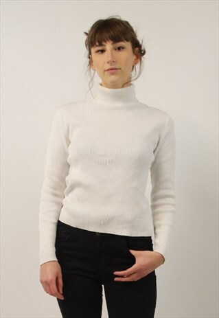 VINTAGE GAP POLO NECK JUMPER