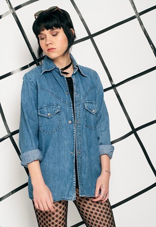 90S VINTAGE DENIM SHIRT