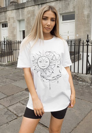 MOON & SUN OVERSIZED TEE
