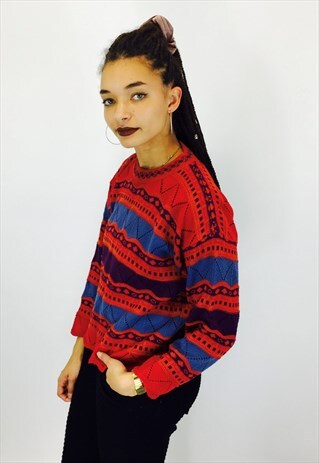 VINTAGE CHUNKY KNITTED JUMPER