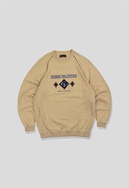 Vintage 90s Gianni Valentino Embroidered Logo Sweatshirt