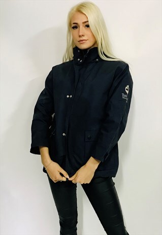VINTAGE TIMBERLAND JACKET WOMEN'S NAVY WATERPROOF