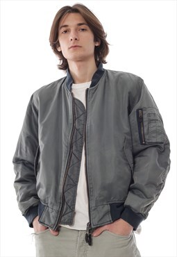 Vintage ALPHA INDUSTRIES Bomber Jacket MA 1 Military Army