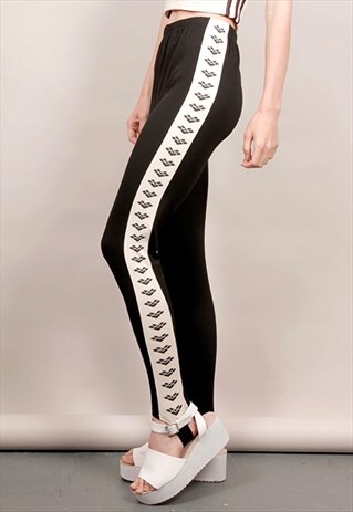 VINTAGE 80'S ARENA MONOCHROME JODHPUR SPORT PANTS