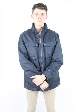VINTAGE TIMBERLAND NAVY UTILITY JACKET