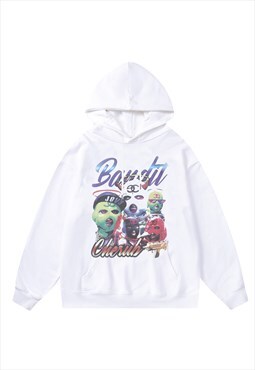 Gangster hoodie rapper pullover premium balaclava jumper