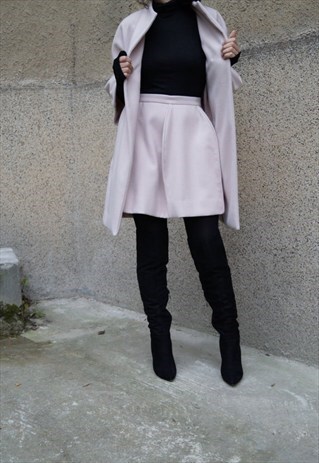 LONG SLEEVE TRENCH COAT WOOL COAT WINTER CASHMERE F1535