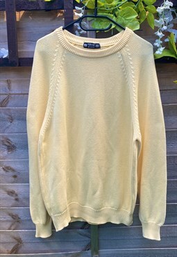 Vintage st Michael yellow knit made in UK jumper large 