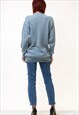 CASUAL CREW NECK ANGORA WOOL SWEATER JUMPER 5285