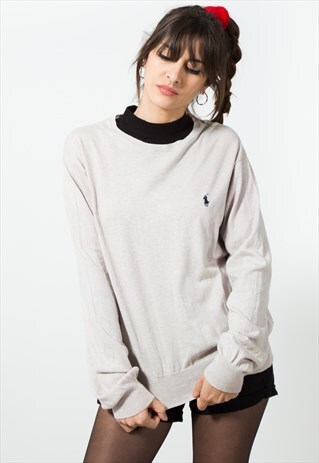 VINTAGE POLO RALPH LAUREN KNIT JUMPER / S492