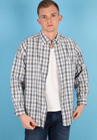 VINTAGE TOMMY HILFIGER CHECK SHIRT NS173