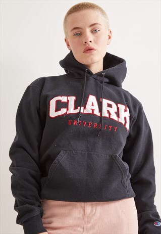 VINTAGE CHAMPION CLARK UNIVERSITY HOODIE
